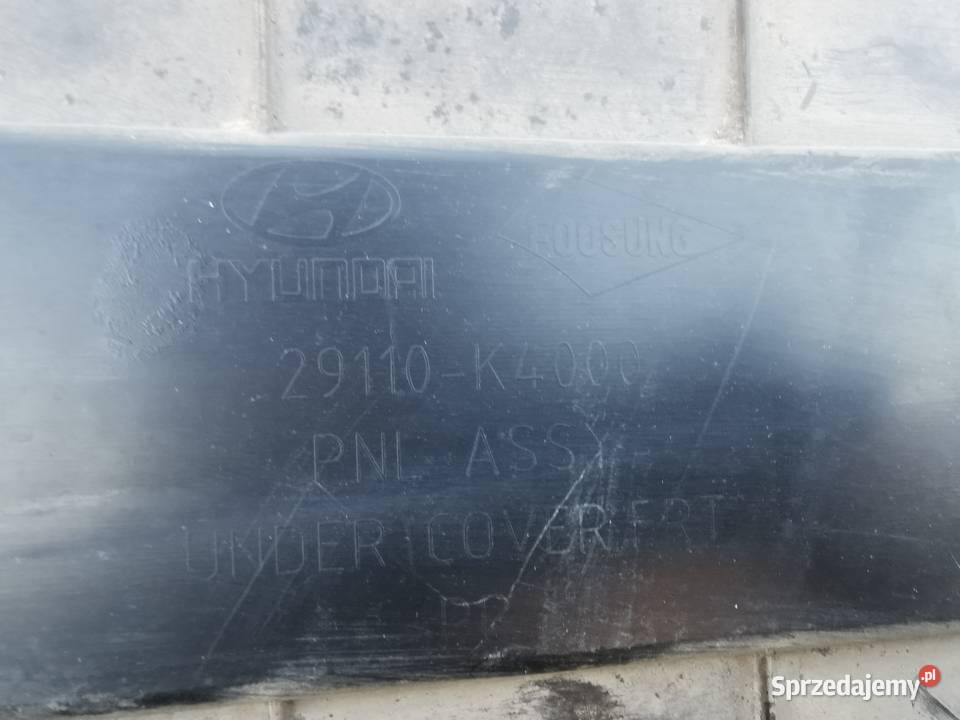 Płyta osłona pod silnik hyundai kona electric Rok produkcji 2020 wielkopolskie Sieraków