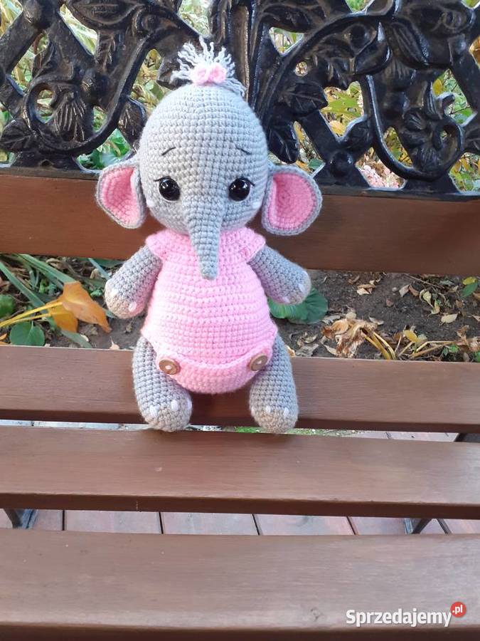 Słoń na szydełku Mrocza