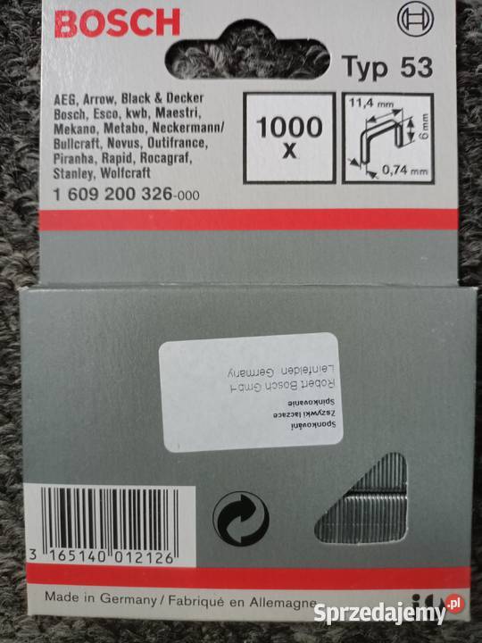 Zszywki BOSCH 6mm typ53