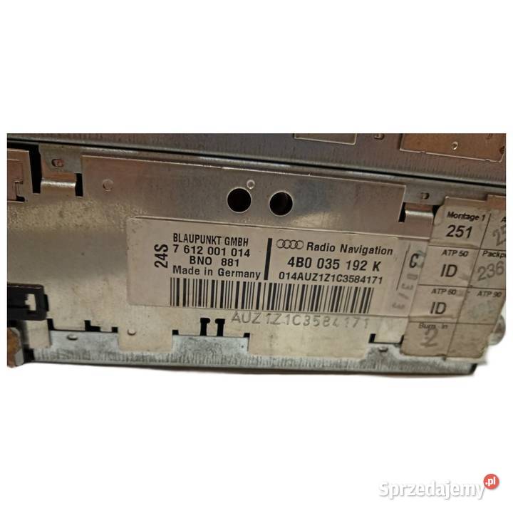 Radio nawigacja GPS Audi A6 C5 4B0035192K