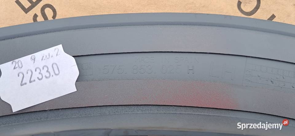 SEAT ATECA LISTWA BŁOTNIKA ZDERZAKA 575853025 Trzciel