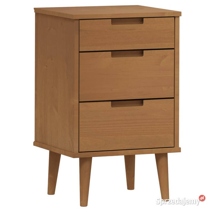 Szafka nocna MOLDE brązowa 40x35x65 lite drewno Warszawa sprzedam