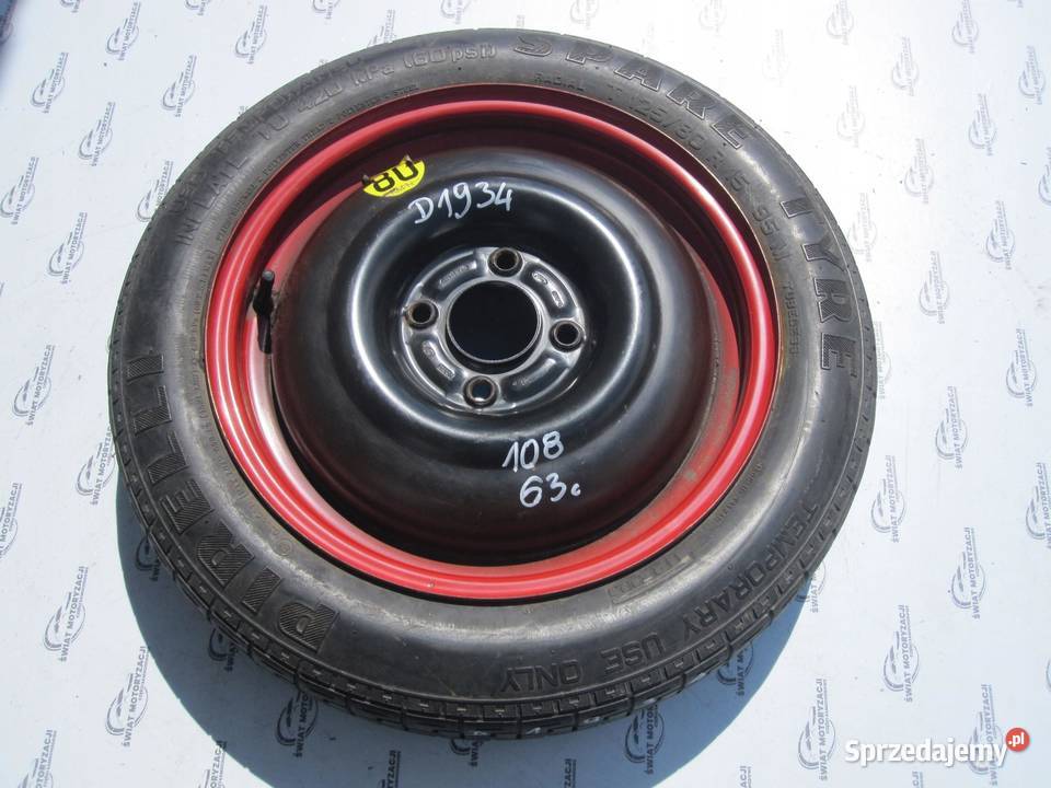 FORD FOCUS MK1 I koło dojazdowe 1258015 95M Koła dojazdowe