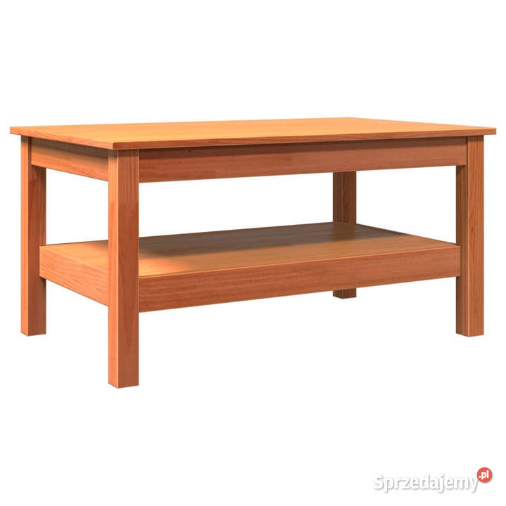 Stolik kawowy woskowy brąz 80x50x40 lite drewno Warszawa