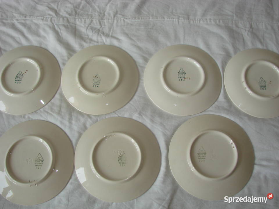 Koło fajansowy talerz dekoracyjny PRL