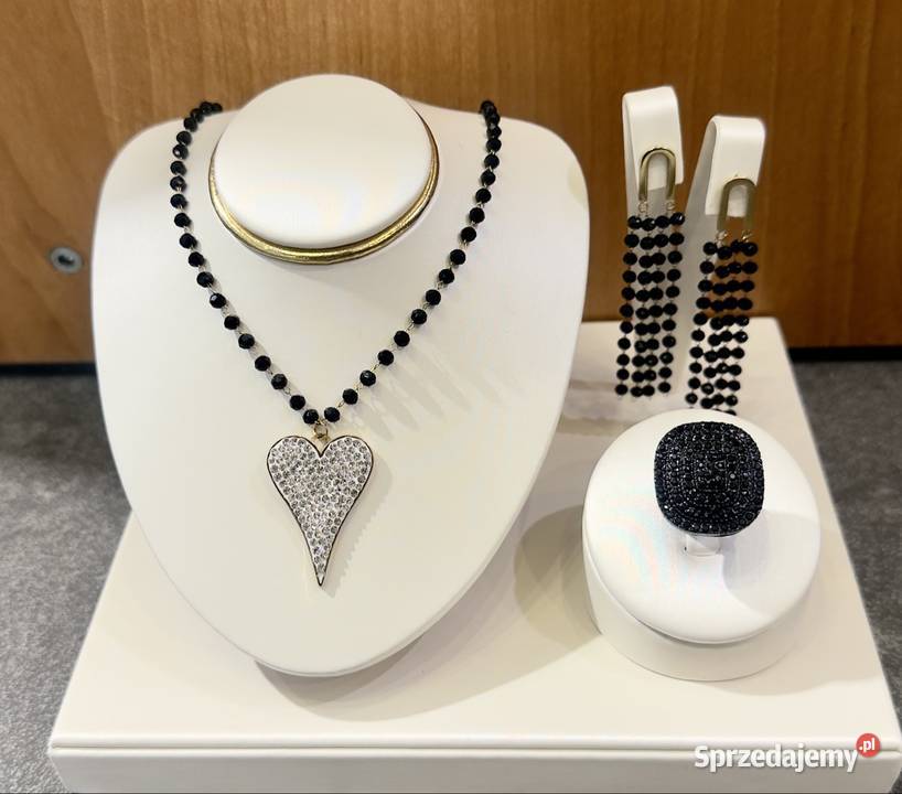 Elegancki komplet damski Naszyjnik Kolczyki