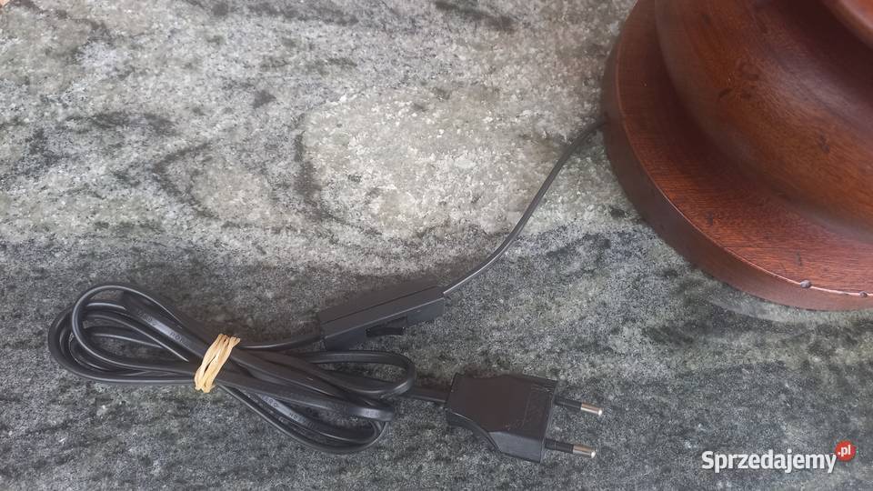 Lampa Lampka drewniana Nocna stołowa gabinetowa Gawroniec sprzedam