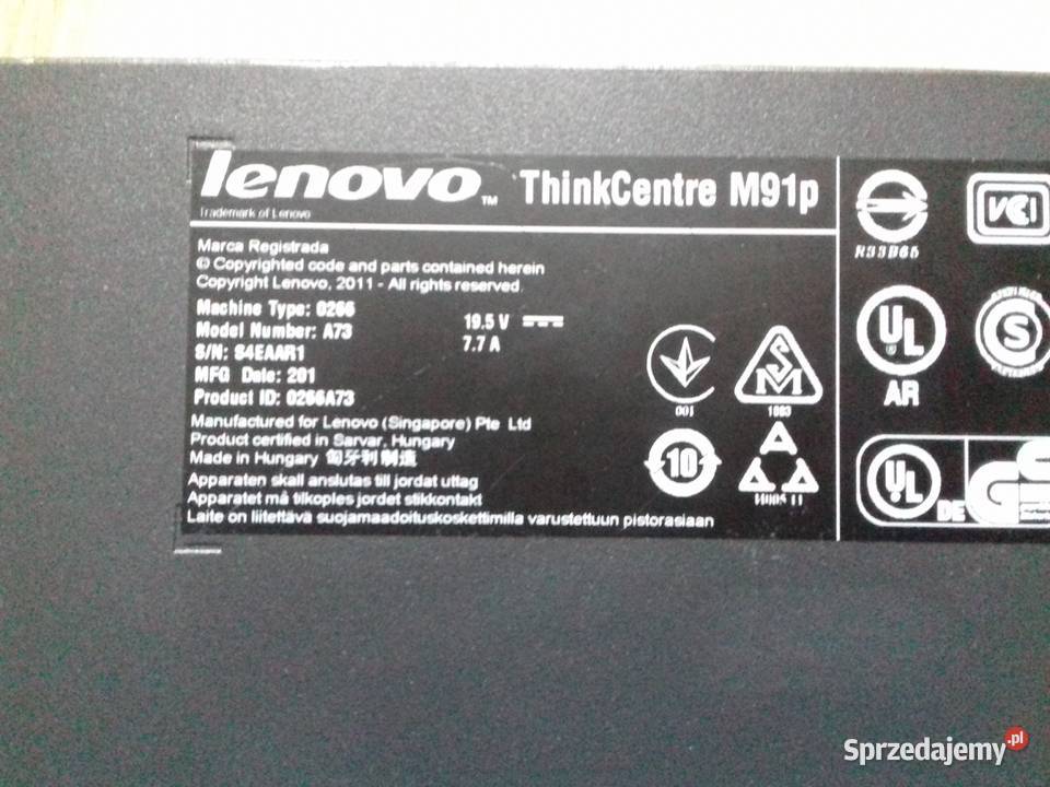SFF lenovo M91p i32120 33Ghz DDR3 2GB Pamięć RAM 2 Bydgoszcz