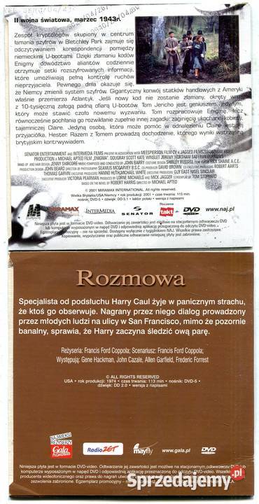 Rozmowa Enigma 2 Filmy DVD Kultura i Rozrywka Szczecin