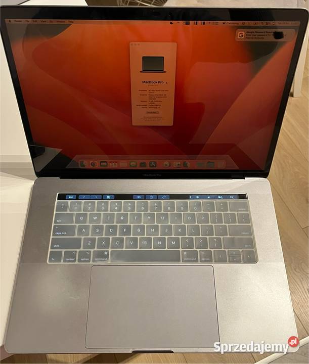 MacBook Pro 15 i7 31GHz 16GB 1TB SSD Radeon Pro mazowieckie Warszawa
