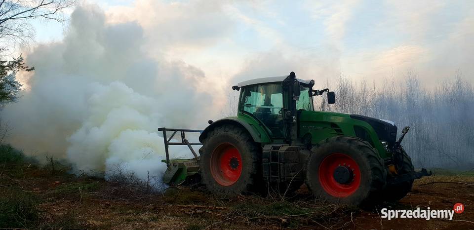 Rekultywacja terenu Frezowanie pni zakrzaczeń