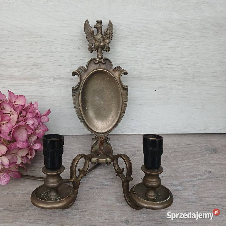 Mosiężny kinkiet Księstwo Warszawskie Warszawa