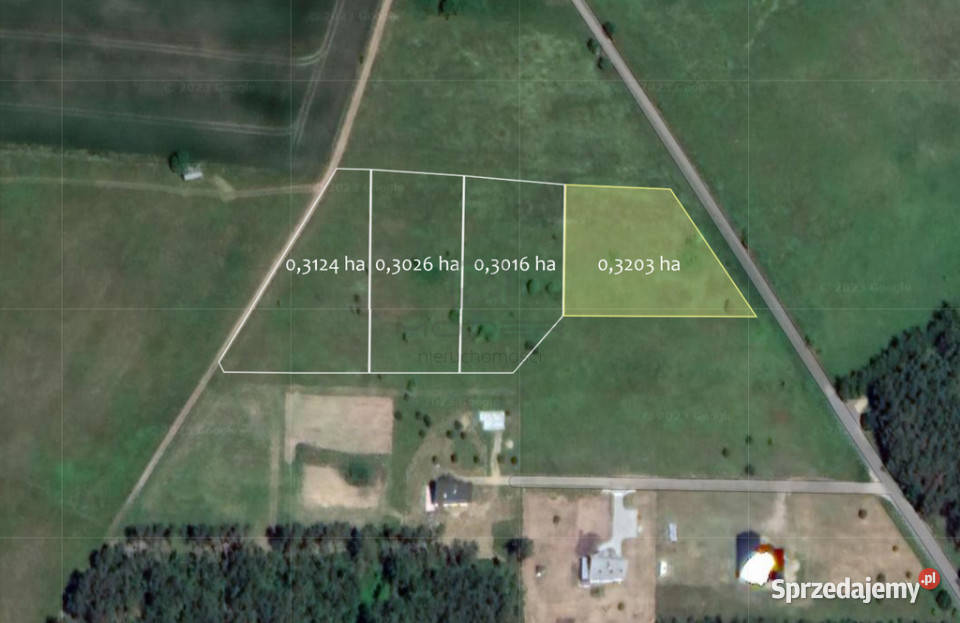 4 działki pod zabudowę jednorodzinną Zwierzyn