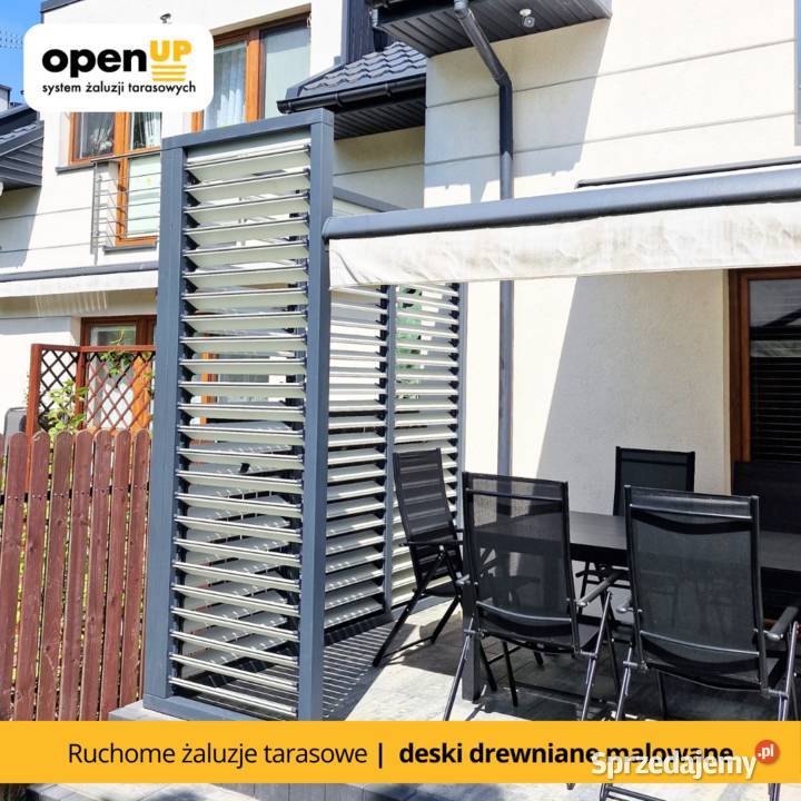 Ruchome Żaluzje Tarasowe Drewniane wielkopolskie Stęszew sprzedam