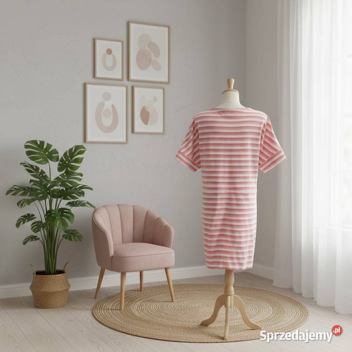 Sukienka damska vintage marki BodyFilrt z metki różowy śląskie sprzedam