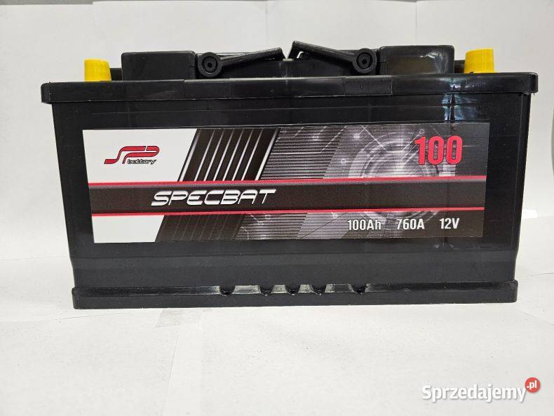 Akumulator Specbat 12v 100Ah760A osobowe Układ elektryczny Częstochowa sprzedam