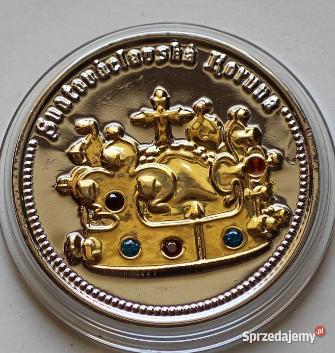 Moneta Europejskie Korony Wacław Edward Złoto Sosnowiec