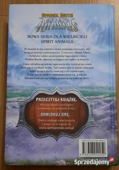 Upadek Bestii Spirit Animals Tom I Nieśmiertelni Bielsko-Biała sprzedam