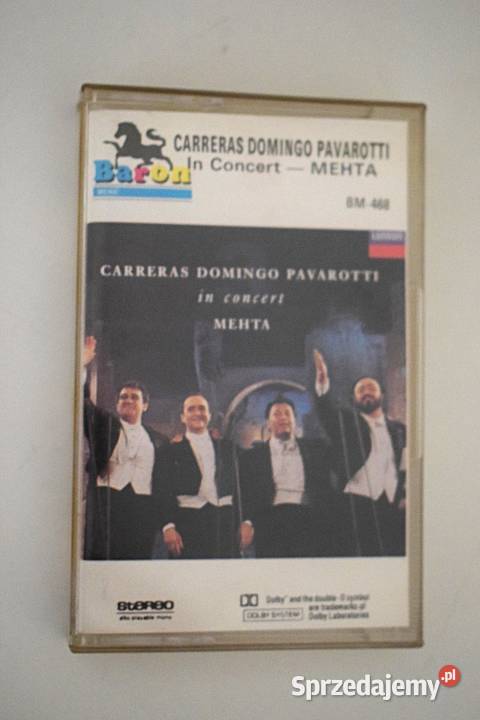 Carreras Domingo Pavarotti Concert kaseta w Płyty i kasety Chełmno