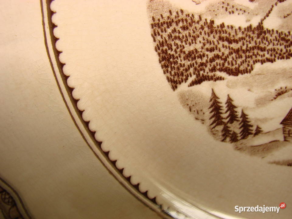 Gustavsberg Norrland porcelanowy talerz Pruszcz Gdański