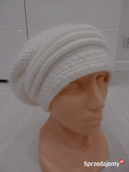 Czapka Wełniana 100 Wełna Slouchy Beanie Kolor Łomża