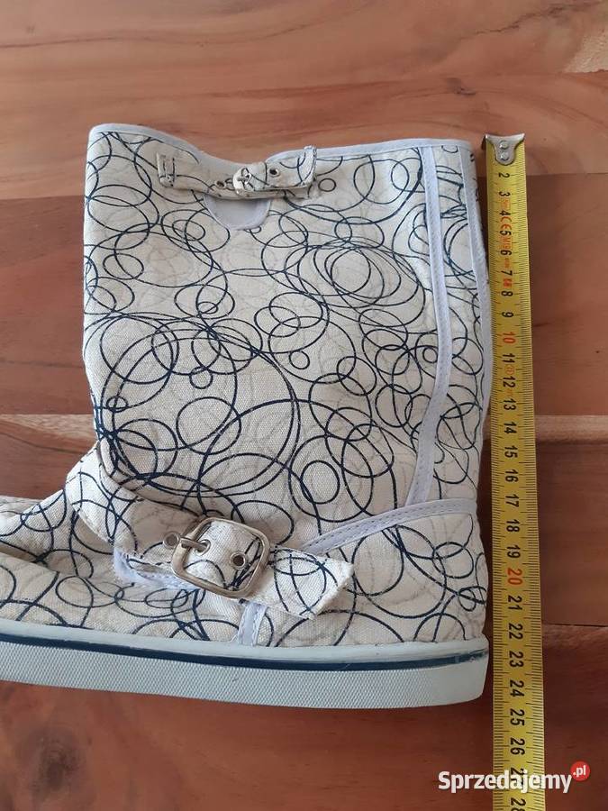 Wysokie trampki na suwak w kółka lata 80 mazowieckie Warszawa sprzedam