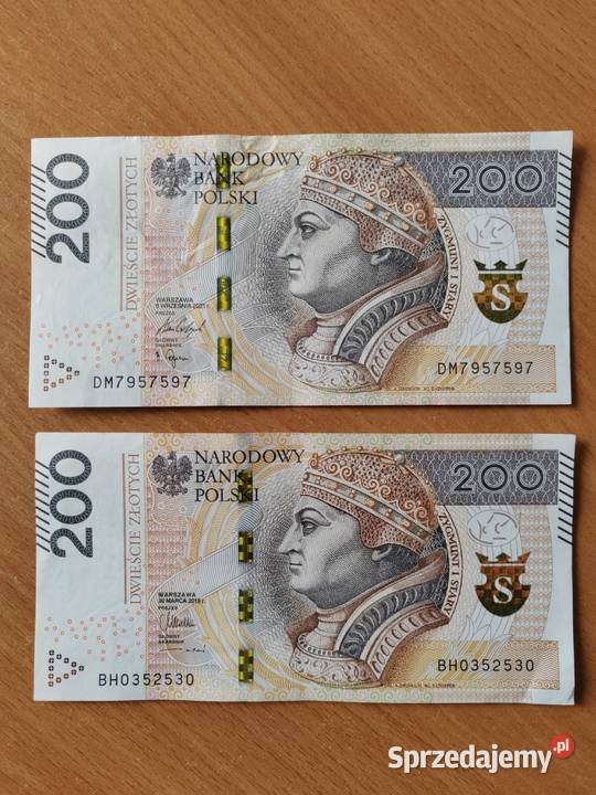Banknoty 200 Radar Namysłów