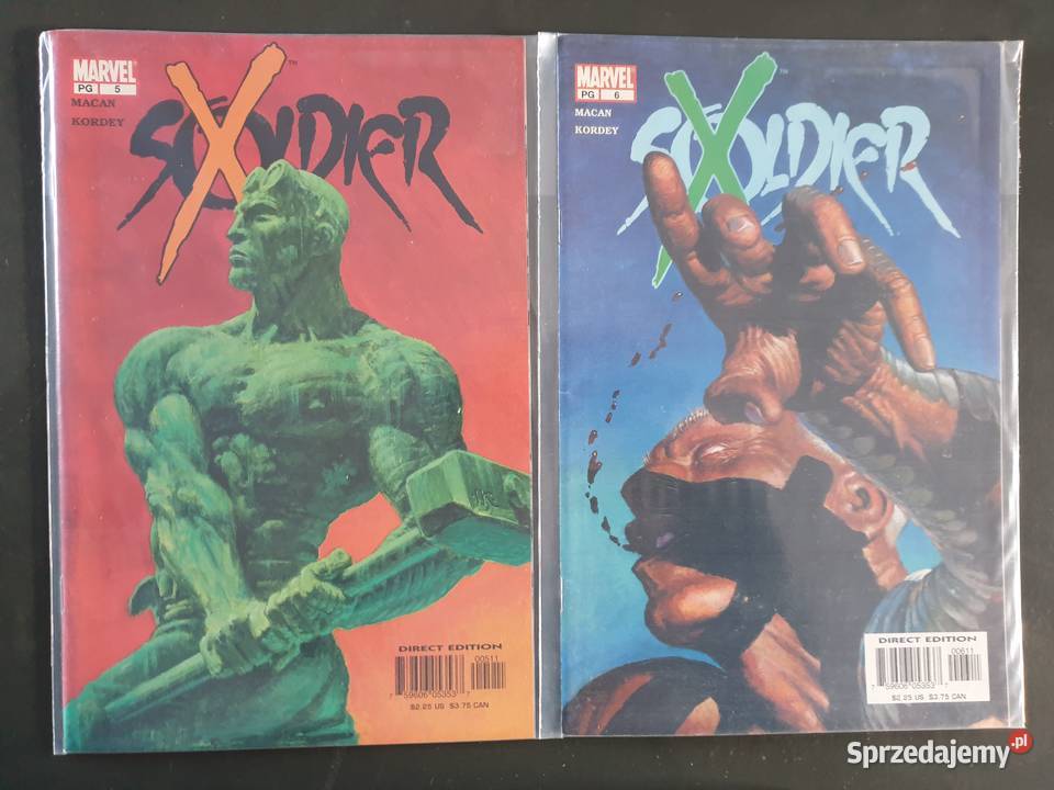 Soldier X 7 oryginalnych komiksów Marvel USA pomorskie Gdynia