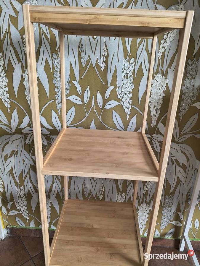 Regał bambusowy trzy półki Szczecin sprzedam