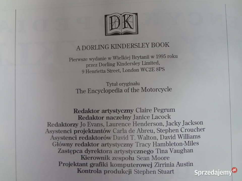 Encyklopedia Motocykli sprzedam