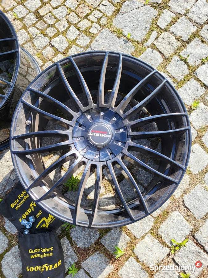 BORBET 20 FELGI ALU ET 45 5X108 CZUJNIKI ŚRUBY Samochodowe Rybnik