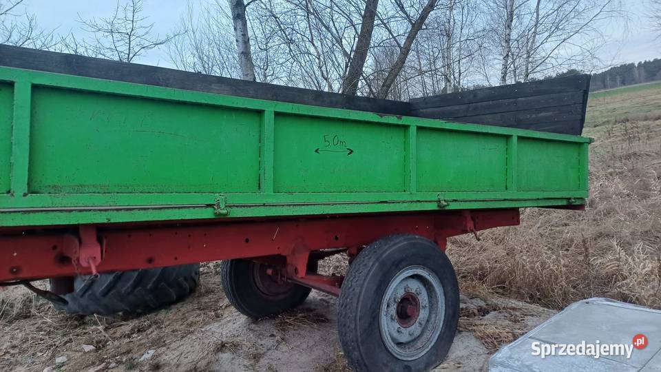 Przyczepa jednoosiowa wywrotka na dwie strony nieuszkodzony Siedlce