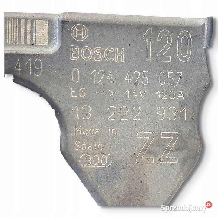 ALTERNATOR Opel Astra III H 14 16V 0124425057