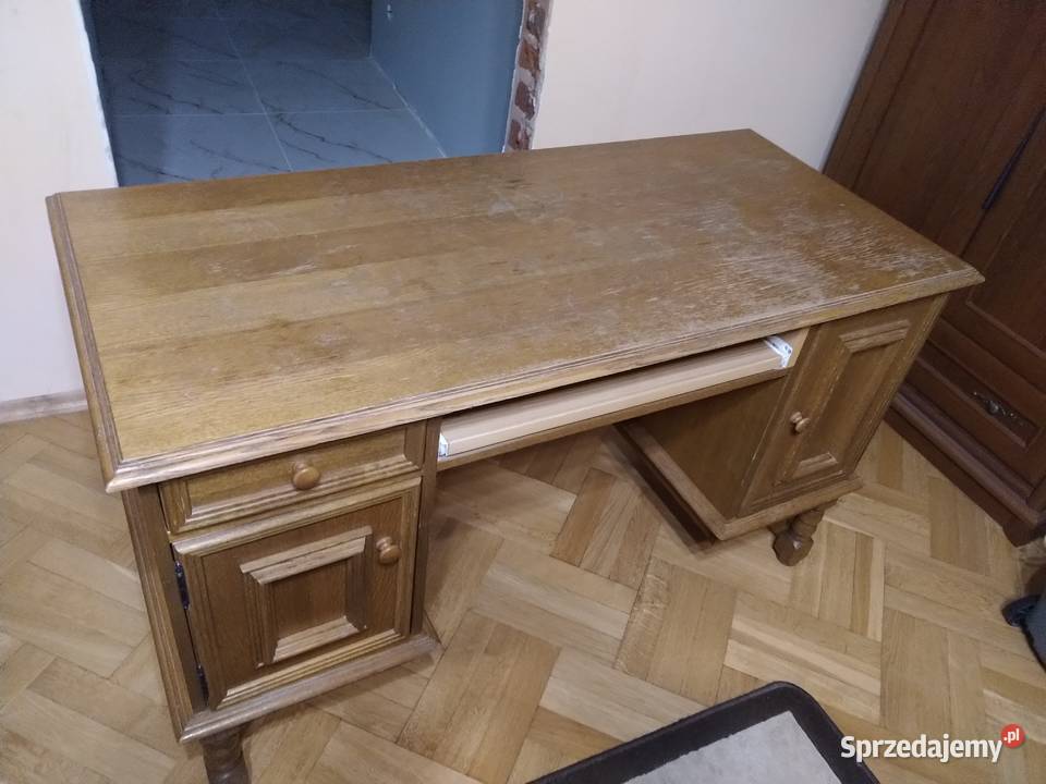 Biurko drewniane Ogrodzieniec