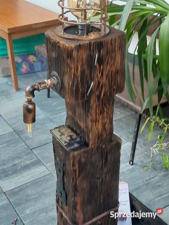 Unikatowy słupek oświetleniowy lampa stojąca Jedlicze