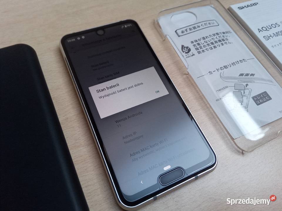 Smartfon Sharp Aquos R2 Compact b stan 2 ETUI Pruszków