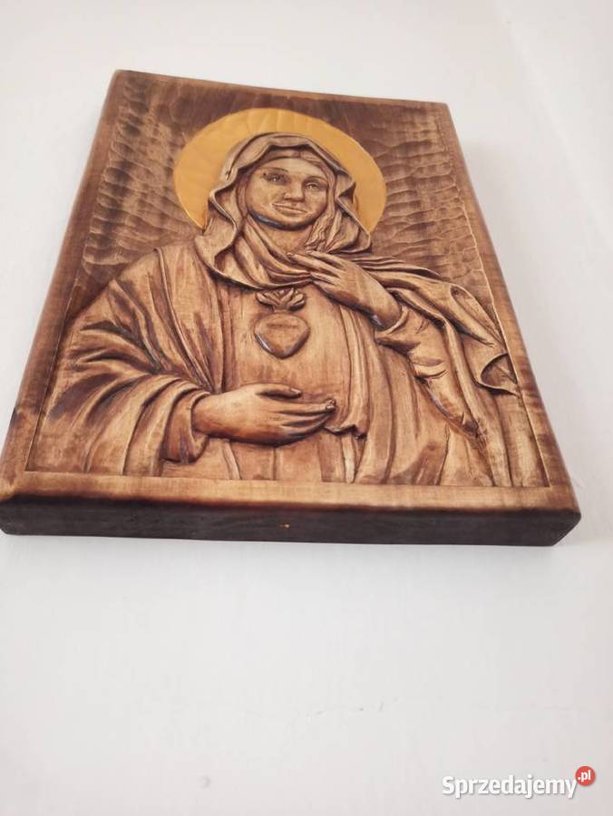 Matka Boskarzeźba w drewnie Zamość sprzedam