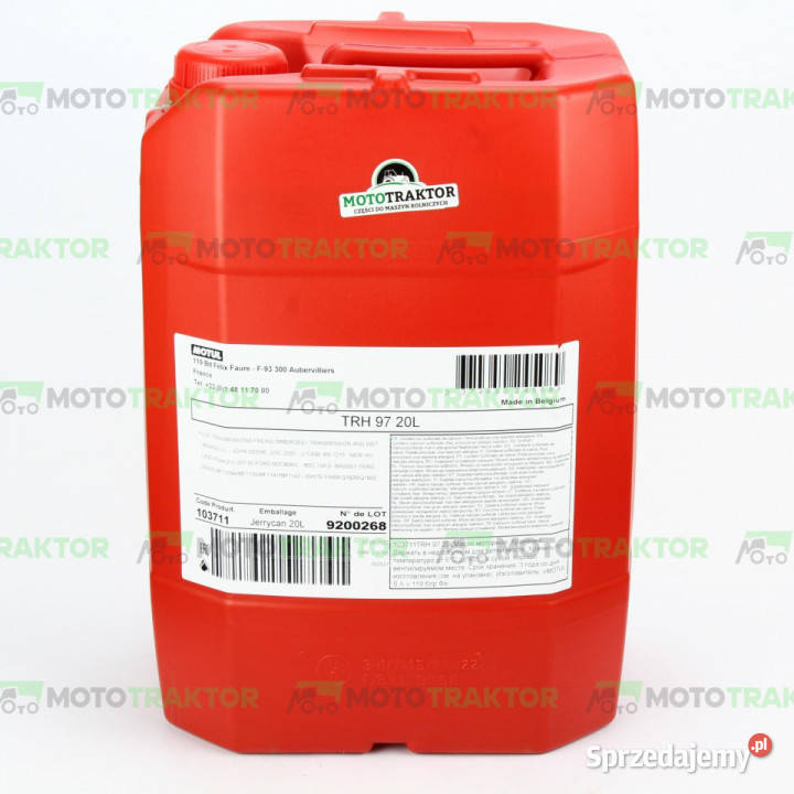 OLEJ MOTUL TRH 97 UTTO 20L kujawsko-pomorskie Łążynek