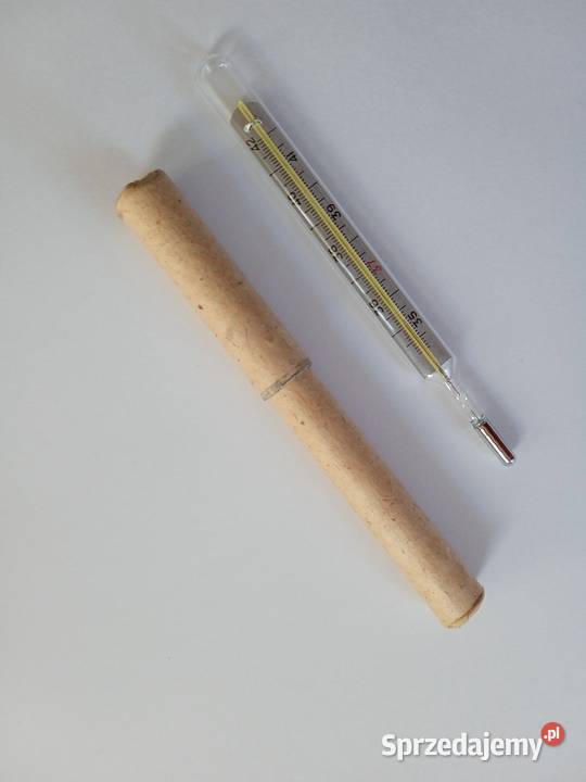 Termomter lekarski szklany rtęciowy