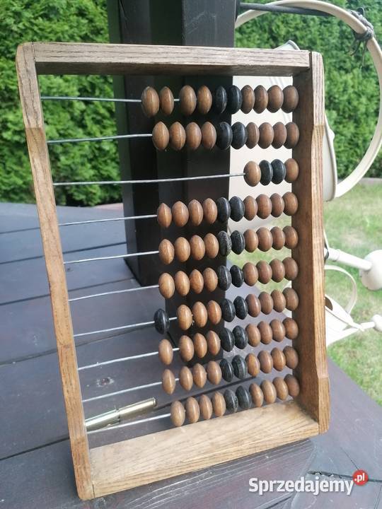 Stare Ciekawe liczydło Drewniane