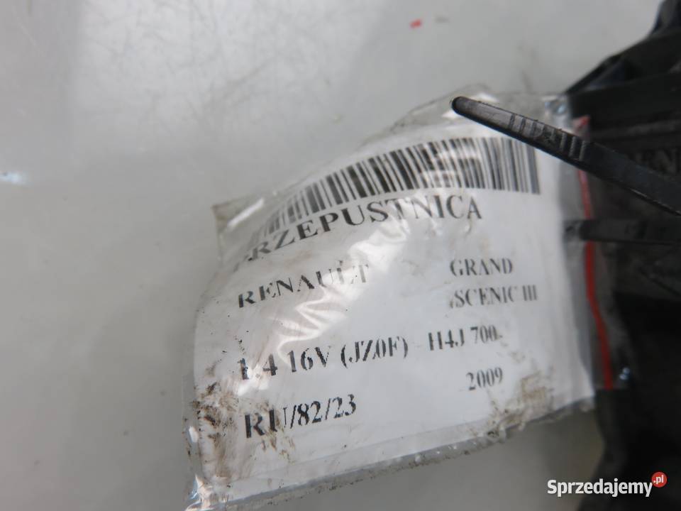 PRZEPUSTNICA RENAULT GRAND SCENIC III 14 TCe Przepustnice