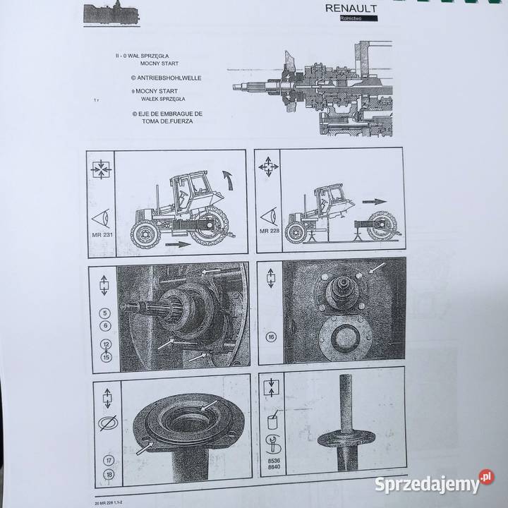 Instrukcja Serwisowa Napraw RENAULT 11054 Polska Kamień Pomorski sprzedam