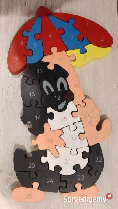 Puzzle drewniane Krecik Drewno  Szczecin