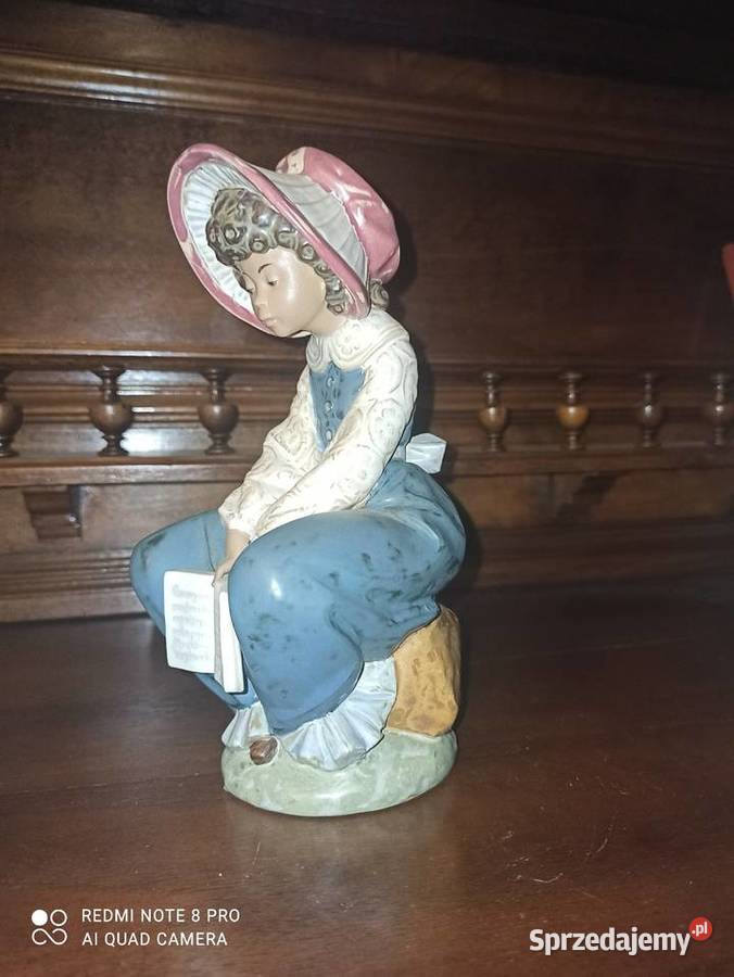 Figurka Dziewczynki z książką Ręcznie robiona Gdańsk sprzedam