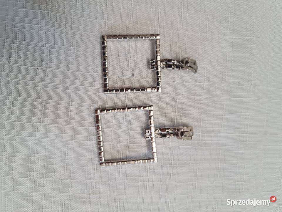 Klipsy kwadratowe z cyrkoniami Katowice