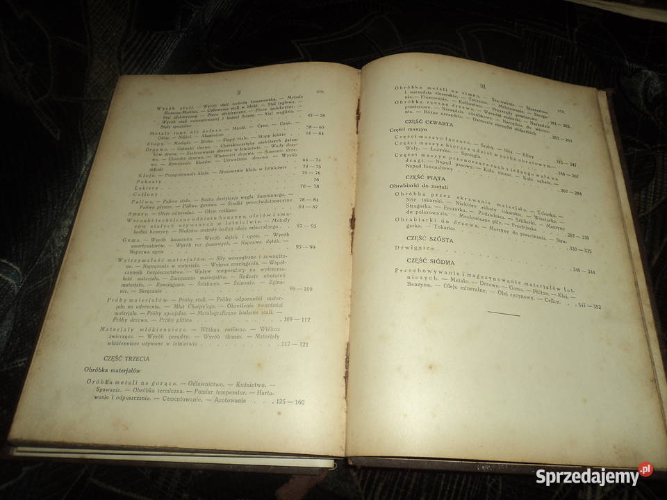Technologia mateeriałów lotniczych 1930r małopolskie Nowy Sącz sprzedam