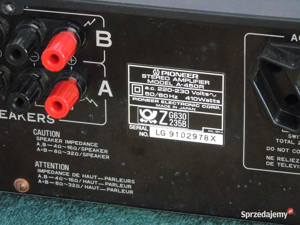 Świetny wzmacniacz stereo Pioneer A450 mocny 410 Jasło sprzedam