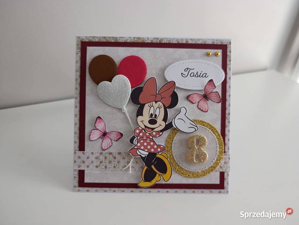 Personalizowana kartka na urodziny Minnie łódzkie Łódź