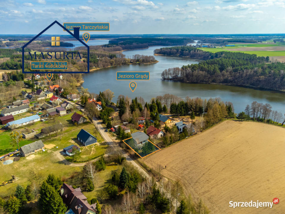 Dom w stanie deweloperskim w Grądach jeziorem siatka Grądy