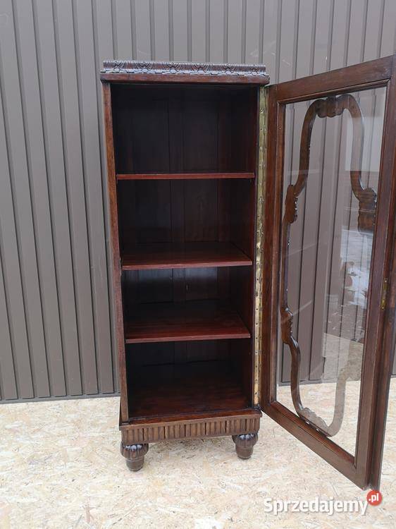 Witryna Biblioteka Słupek Stary Antyk Unikat Swarzędz